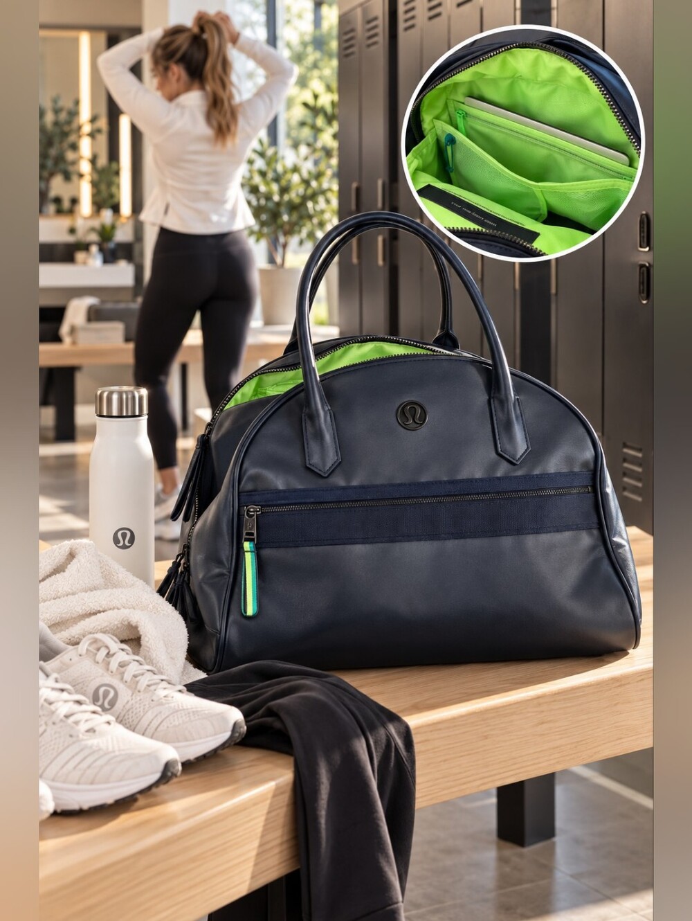 Lululemon Sweat Once A Day Bag In Inkwell
